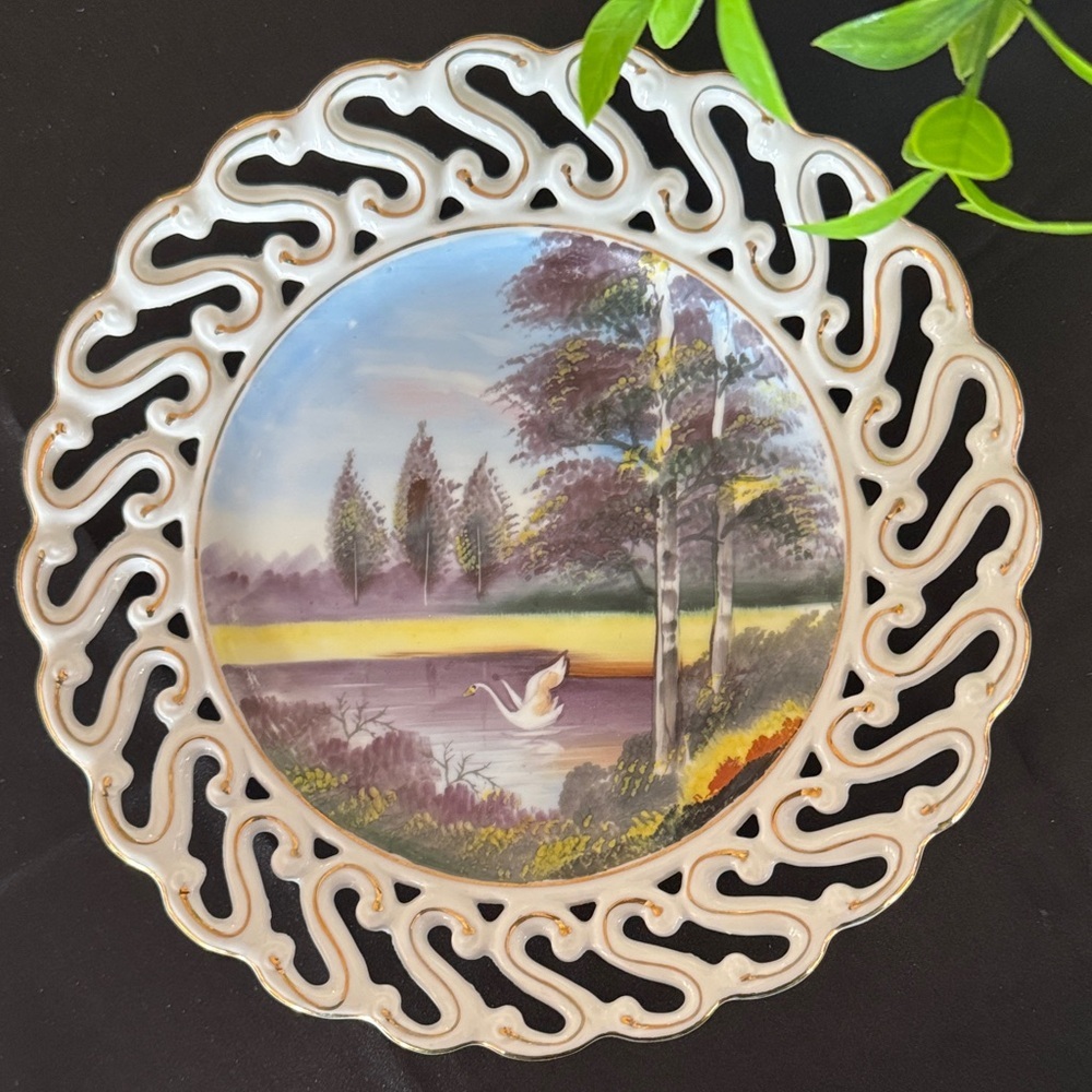 Scenic Porcelain Decorative Plate